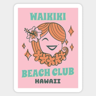 Waikiki Beach Hawaii Hawaiian Sticker